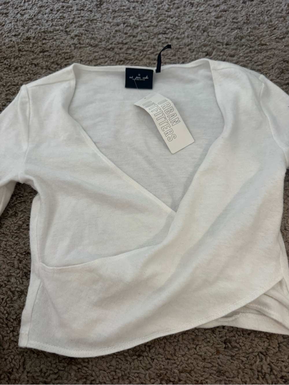Urban Outfitters White Wrap Top